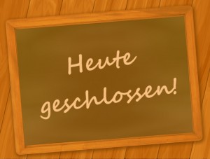 Die Schule hat heute geschlossen!